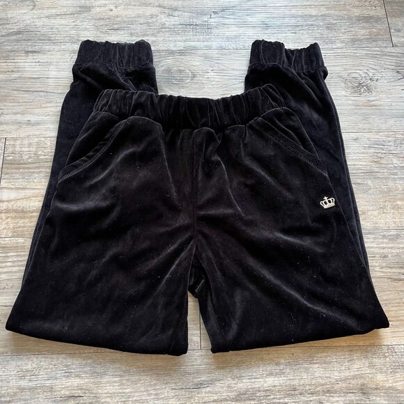 Juicy Couture Pants - Juicy Couture Joggers XS Capris Velvet Black Y2K Glam